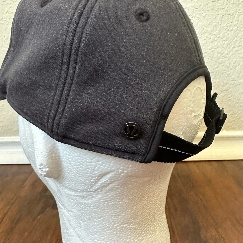 LULULEMON Womens Dusty Black Baseball Cap Adjustable Strap One Size RARE!!!
